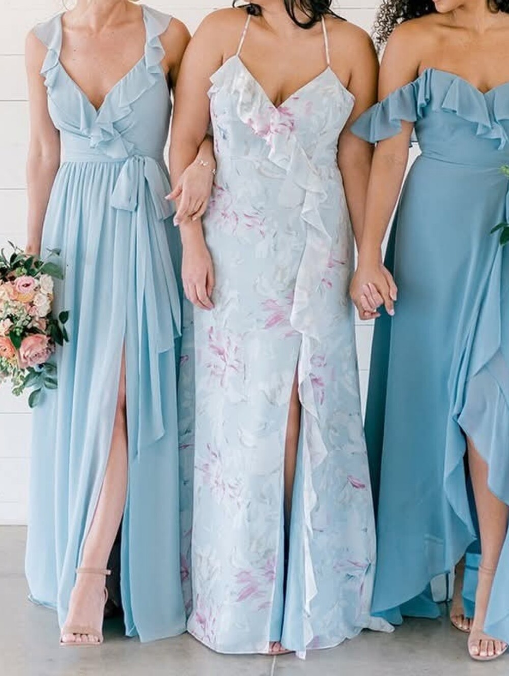 Revelry Paloma Floral Ruffle Maxi Dress Size 4
